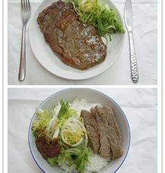 牛扒两吃