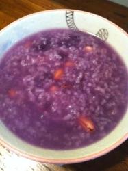 花生紫薯粥