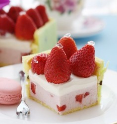 酸奶油草莓乳酪蛋糕