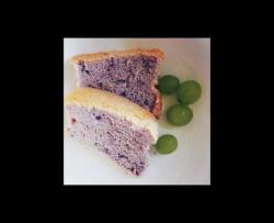紫薯葡萄戚风蛋糕