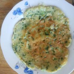 菠菜鸡蛋饼