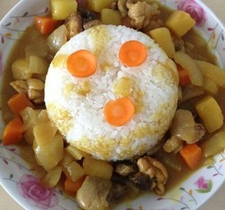 咖喱鸡腿饭