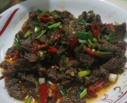 孜然葱香牛肉