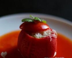 宝贝爱吃一番茄盅焗饭