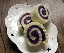 天使蛋糕紫薯卷