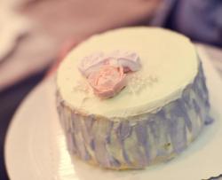 初级奶油霜韩式裱花生日蛋糕