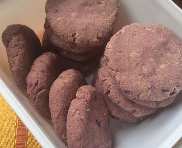 紫薯燕麦麸皮饼