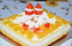 圣诞酸奶水果蛋糕