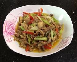 蚝油炒鸡丝