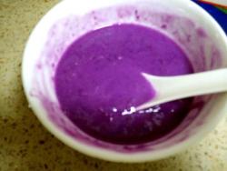 紫薯奶羹。简单好吃