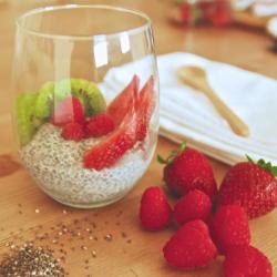 奇异籽布丁 Chia seeds pudding