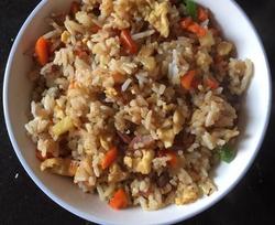 海鲜腊味蔬菜饭
