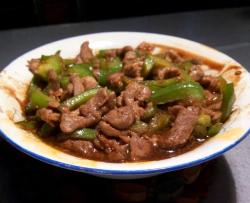 来自中华一番的黑暗料理:柿子青椒肉丝