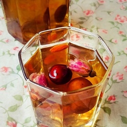 玫瑰花枣茶