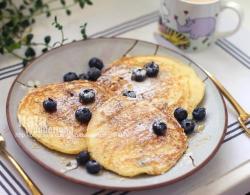 充满幸福感的早餐:蓝莓热松饼教程