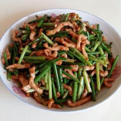 蒜薹炒肉丝