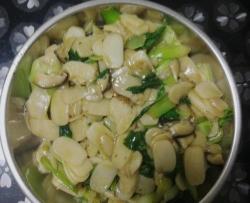 香菇油菜炒年糕