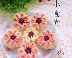 紫薯花朵馒头