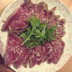 beef tataki 日式生牛肉