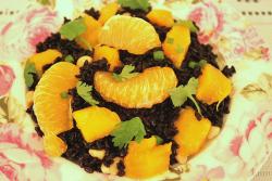 芒果花生黑米沙拉Black Rice Salad With Mango and Peanut