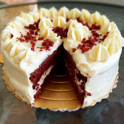 来自米国南部的红丝绒蛋糕 red velvet cake with cream cheese frosting