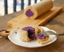 红茶紫薯蛋糕卷