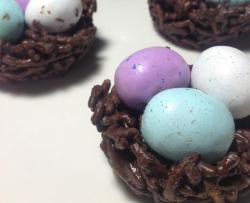 复活节巧克力彩蛋鸟巢