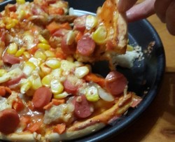 玉米火腿披萨