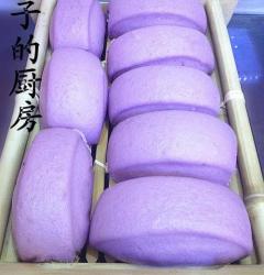 紫薯馒头--只需一次发酵