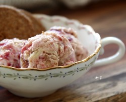 kiri奶油芝士食谱-樱桃乳酪蛋糕冰淇淋