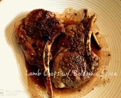 羊排配意大利香醋汁 Lamb Chops w/ Balsamic Sauce