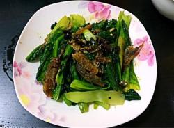 豆豉鲮鱼炒油麦菜