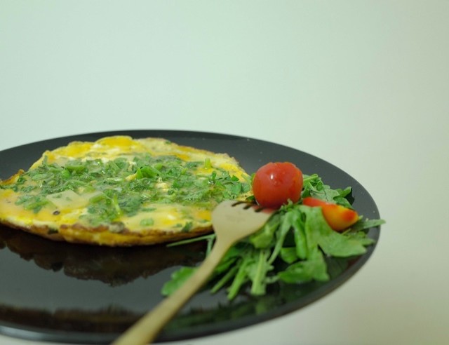 Gruyère and Watercress Omelette 库耶尔豆瓣菜煎蛋