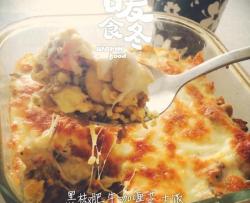 黑椒肥牛咖喱芝士饭