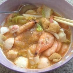 鲜虾白菜粉丝汤