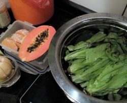 green smoothieD7丑橘+木瓜+香梨+ 油麦菜