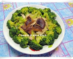 蚝油菇菇西兰花