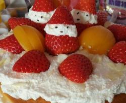 一家三口小雪人版草莓裸蛋糕