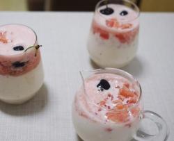 西柚桃子酸奶