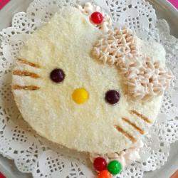 hello kitty猫头蛋糕