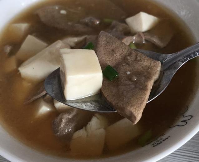 豆腐猪肝汤