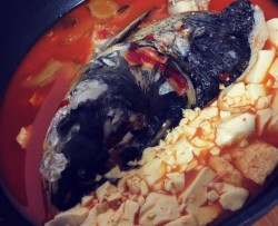 韩式辣椒酱鱼头豆腐