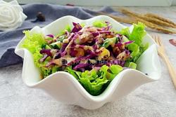 紫甘蓝蔬菜沙拉