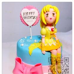 翻糖巴拉拉小魔仙小蓝蛋糕