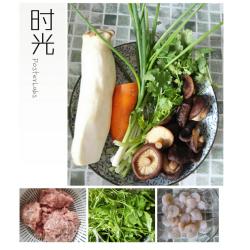 荠菜虾仁香菇猪肉馄饨