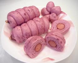 紫薯热狗卷