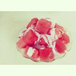 酸奶西瓜冰块