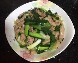 青蒜苗炒瘦肉