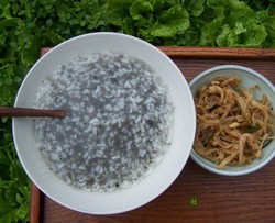 黑芝麻糊拌白粥