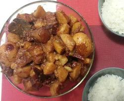 红烧肉炖土豆